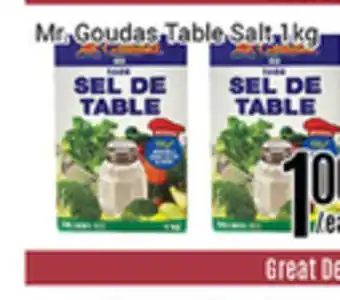 Nations Fresh Foods Mr goudas table salt 1kg offer