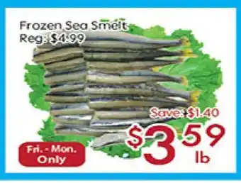 Sunny Food Mart Frozen sea smelt offer