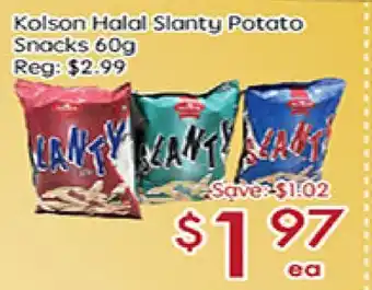 Sunny Food Mart Kolson halal slanty potato snacks offer