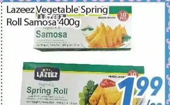 Bestco Food Mart Lazeez vegetable spring roll samosa offer