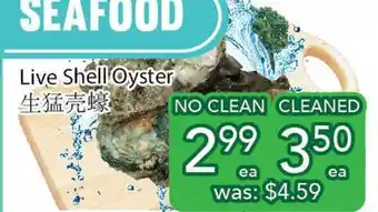 Ample Food Market Live shell oyster offer