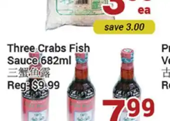 Oceans Fresh Food Market Three crabs fish sauce offer