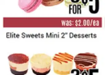 Nations Fresh Foods Elite sweets mini 2 desserts offer