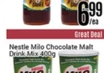 Nations Fresh Foods Nestlé milo chocolate malt drink mix offer