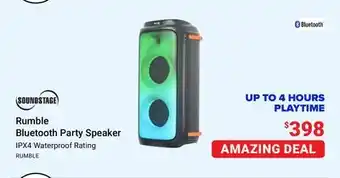 Visions Electronics Soundstage rumble bluetooth party speaker offer