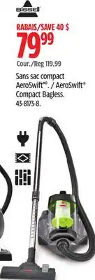 Canadian Tire Bissell aeroswift compact bagless offer
