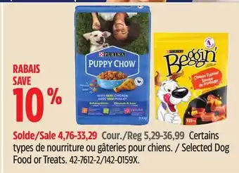 Canadian Tire Milk-bone, purina selected dog food or treats offer