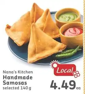 IGA Nana's Kitchen Handmade Samosas selected 140g offer