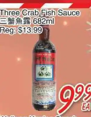 Foody Mart Three crab fish sauce offer