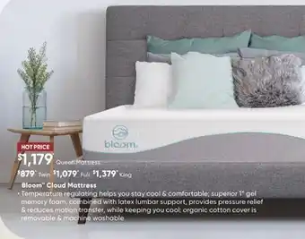 Sleep Country Bloom cloud mattress offer