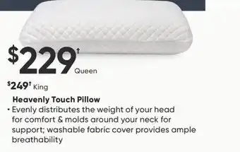 Sleep Country Heavenly touch pillow offer