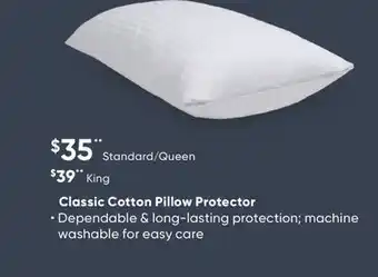 Sleep Country Classic cotton pillow protector offer