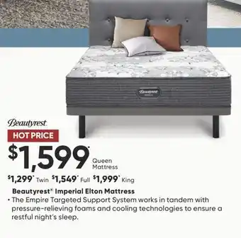 Sleep Country Beautyrest imperial elton mattress offer