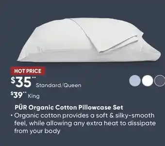 Dormez Vous Pur organic cotton pillowcase set offer