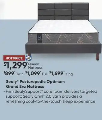 Dormez Vous Sealy posturepedic optimum grand era mattress offer