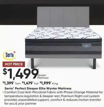 Sleep Country Serta perfect sleeper elite wynter mattress offer