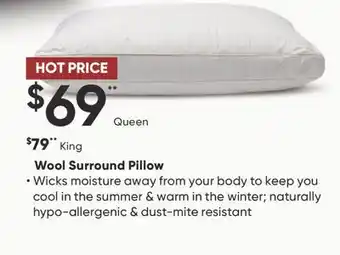 Dormez Vous Wool surround pillow offer
