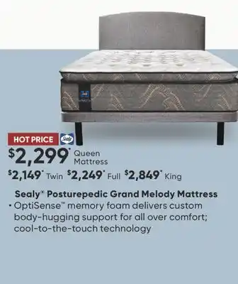 Sleep Country Sealy posturepedic grand melody mattress offer