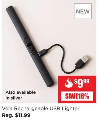 Kitchen Stuff Plus Vela rechargeable usb lighter offer