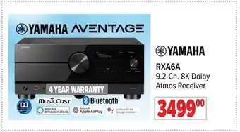 2001 Audio Video Yamaha 9.2-ch. 8k dolby atmos receiver offer