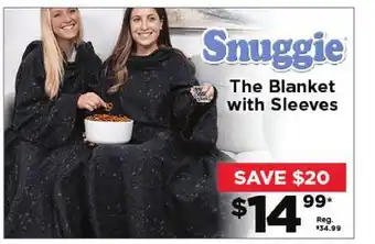 Showcase Snuggie the blanket with sleeves offer