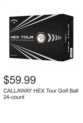 Costco Callaway hex tour golf ball 24-count offer