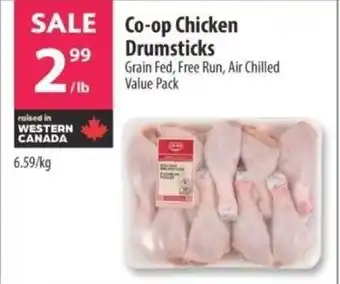 Co-op Co-op Chicken Drumsticks Grain Fed, Free Run, Air Chilled Value Pack offer