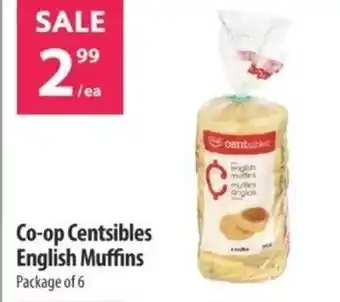 Co-op Co-op Centsibles English Muffins Package of 6 offer