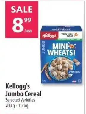 Co-op Kellogg's Jumbo Cereal Selected Varieties 700g-1.2kg offer