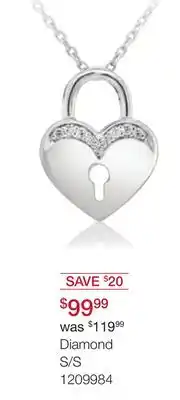 Charm Diamond Diamond s/s offer
