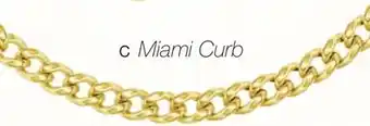 Charm Diamond 10k yellow gold 22 miami curb chain offer