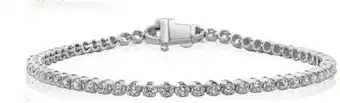 Charm Diamond New brilliance 10k white gold lab grown 2.05ctw diamond tennis bracelet offer