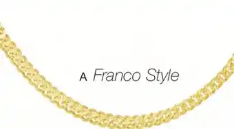 Charm Diamond 10k yellow gold 22 3.4mm diamond cut franco chain offer