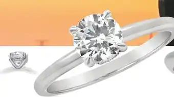 Charm Diamond New brilliance 14k white gold lab grown 1.25ctw diamond solitaire ring offer