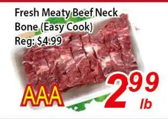 Seasons Foodmart Fresh meaty beef neck bone (easy cook) offer