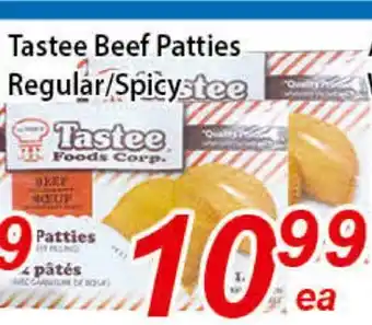 Seasons Foodmart Tastee beef patties regular/spicy offer