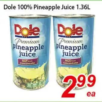 Seasons Foodmart Dole 100% pineapple juice offer