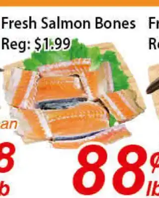 Seasons Foodmart Fresh salmon bones offer
