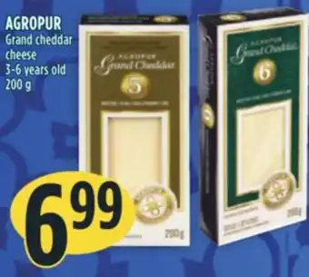 Marché Adonis Agropur grand cheddar cheese offer