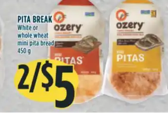 Marché Adonis Pita break white or whole wheat mini pita bread offer