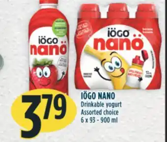 Marché Adonis Iögo nano drinkable yogurt offer