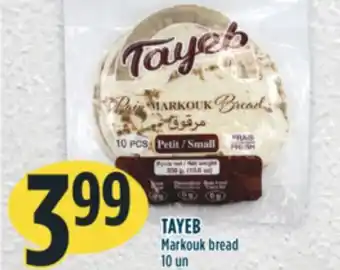 Marché Adonis Tayeb markouk bread offer