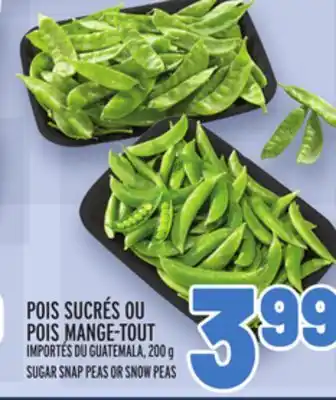 Metro Pois sucrés ou pois mange-tout | sugar snap peas or snow peas offer