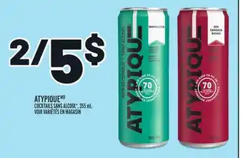 Metro Atypiquemd cocktails sans alcool offer
