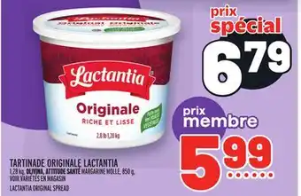 Metro Tartinade originale lactantia | lactantia original spread offer