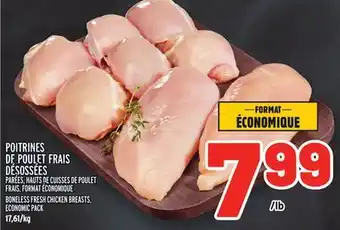 Metro Poitrines de poulet frais désossées | boneless fresh chicken breasts offer