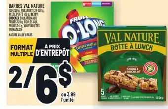 Metro Barres val nature | nature valley bars offer