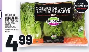Metro Coeurs de laitue frisée duo trudeau | trudeau duo lettuce hearts offer