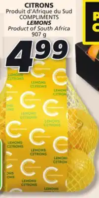 IGA Compliments lemons offer