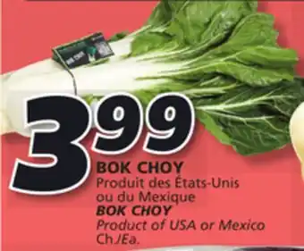 IGA Bok choy offer